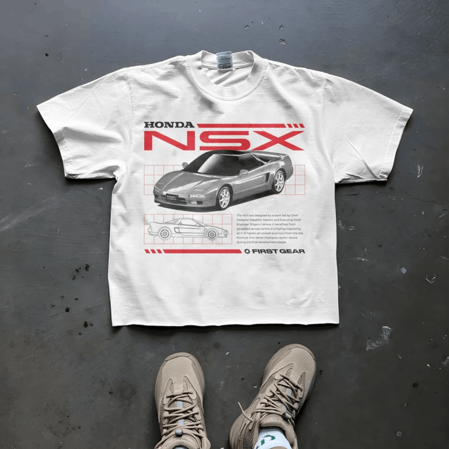 Japanese Brand × Vintage Honda NSX T-Shirt - Iconic Japanese Sports Car Design Size US L / EU 52-54 / 3 - 1 Thumbnail