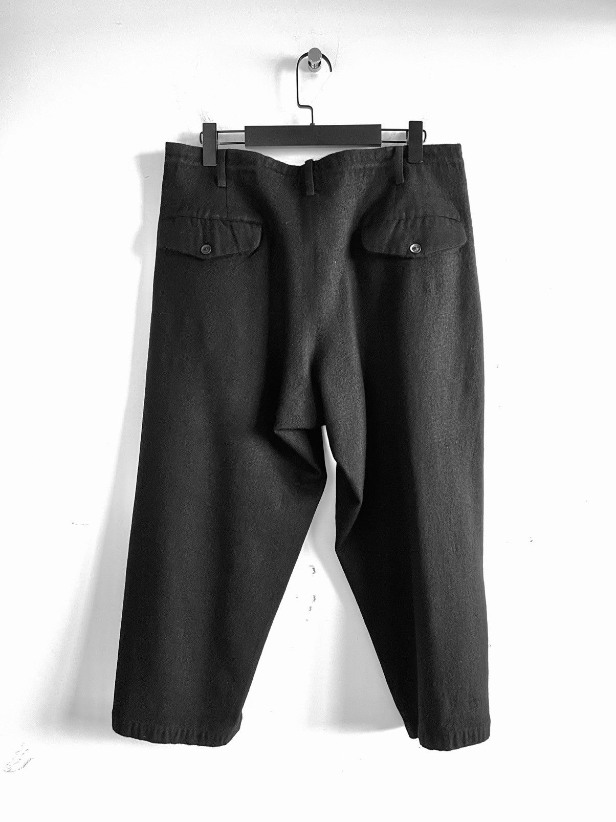 Yohji Yamamoto Yohji Yamamoto Pour Homme 1Tuck Wool Width Pants Size US 30 / EU 46 - 2 Thumbnail