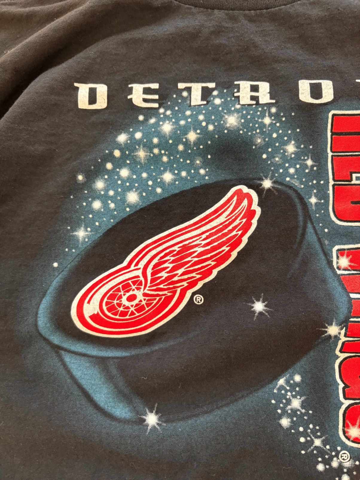 Logo 7 Detroit Red Wings NHL Logo 7 Vintage 90s Hockey T Shirt XL Size US XL / EU 56 / 4 - 8 Thumbnail