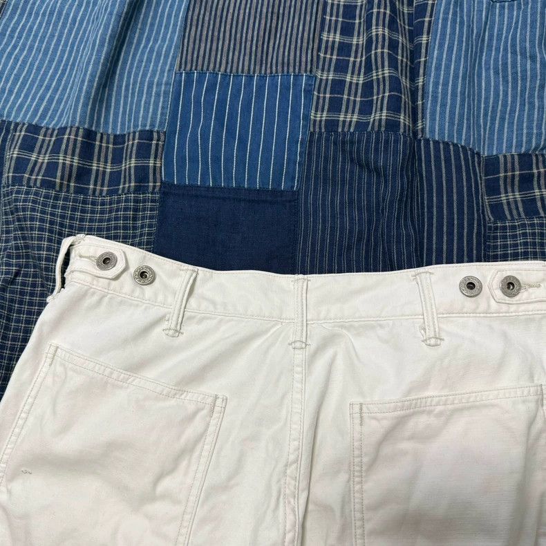 RRL Ralph Lauren RRL Ralph Lauren 2019 old white patch double knee deck pan Size US 32 / EU 48 - 6 Thumbnail