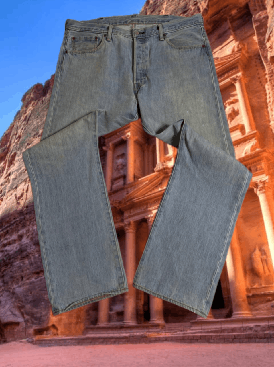 Levi's × Vintage Vintage 1998 Levi's 501 Vintage Denim Distressed Wash Jeans Size US 38 / EU 54 - 1 Thumbnail