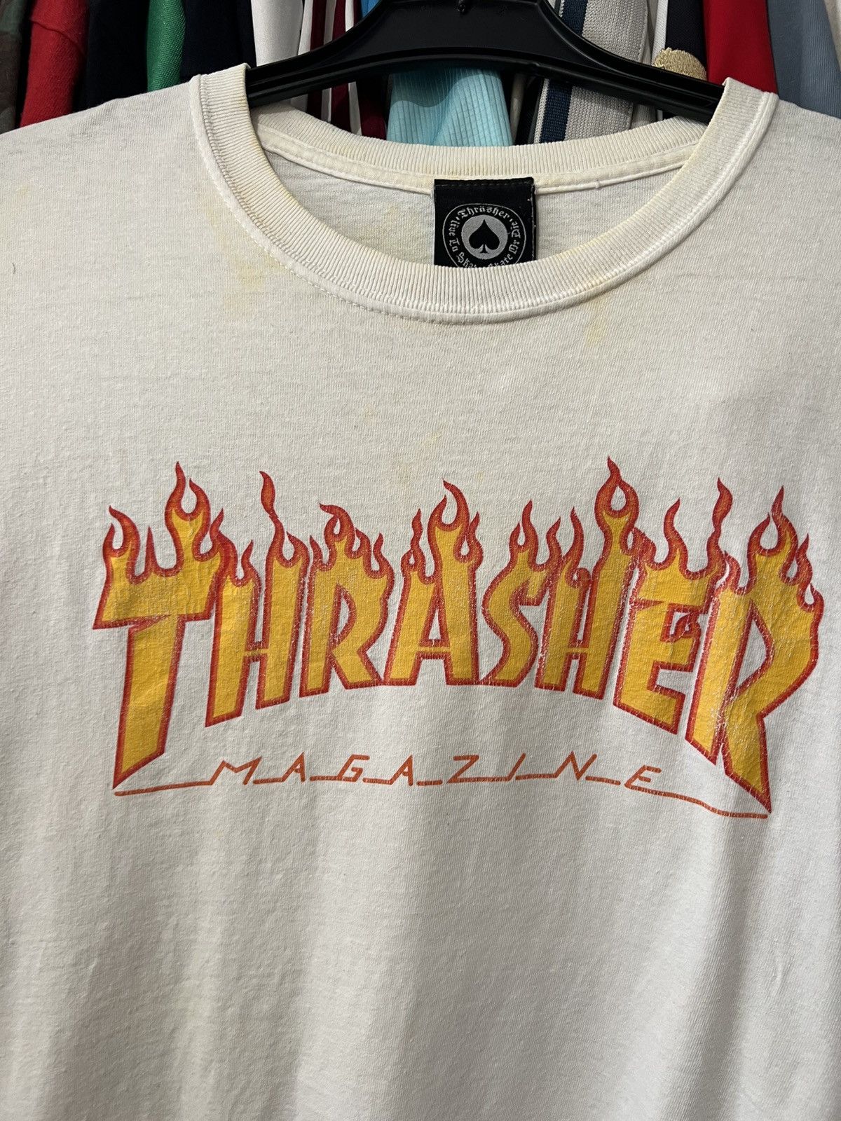 Thrasher VINTAGE THRASHER MAGAZINE GRAPHIC LOGO T SHIRT HYPE SK8 Size US L / EU 52-54 / 3 - 4 Thumbnail