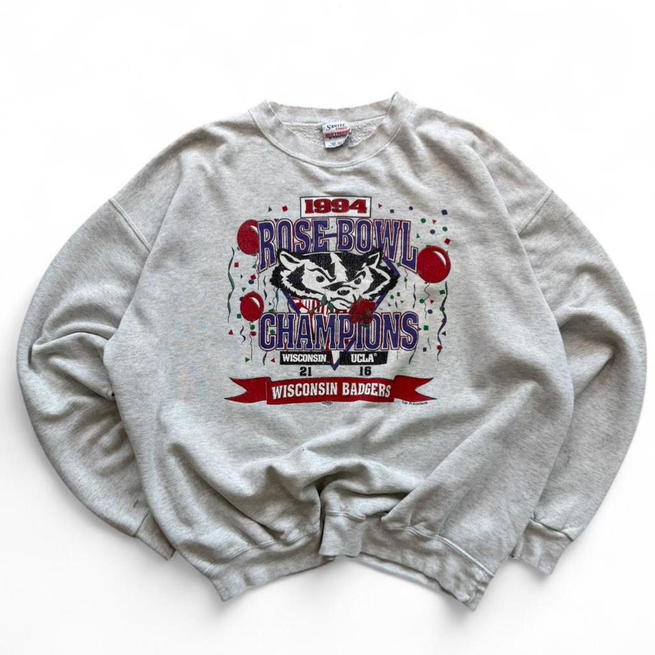NCAA Vintage Wisconsin Badgers Rose Bowl Champions 94 Sweatshirt Size US L / EU 52-54 / 3 - 1 Thumbnail