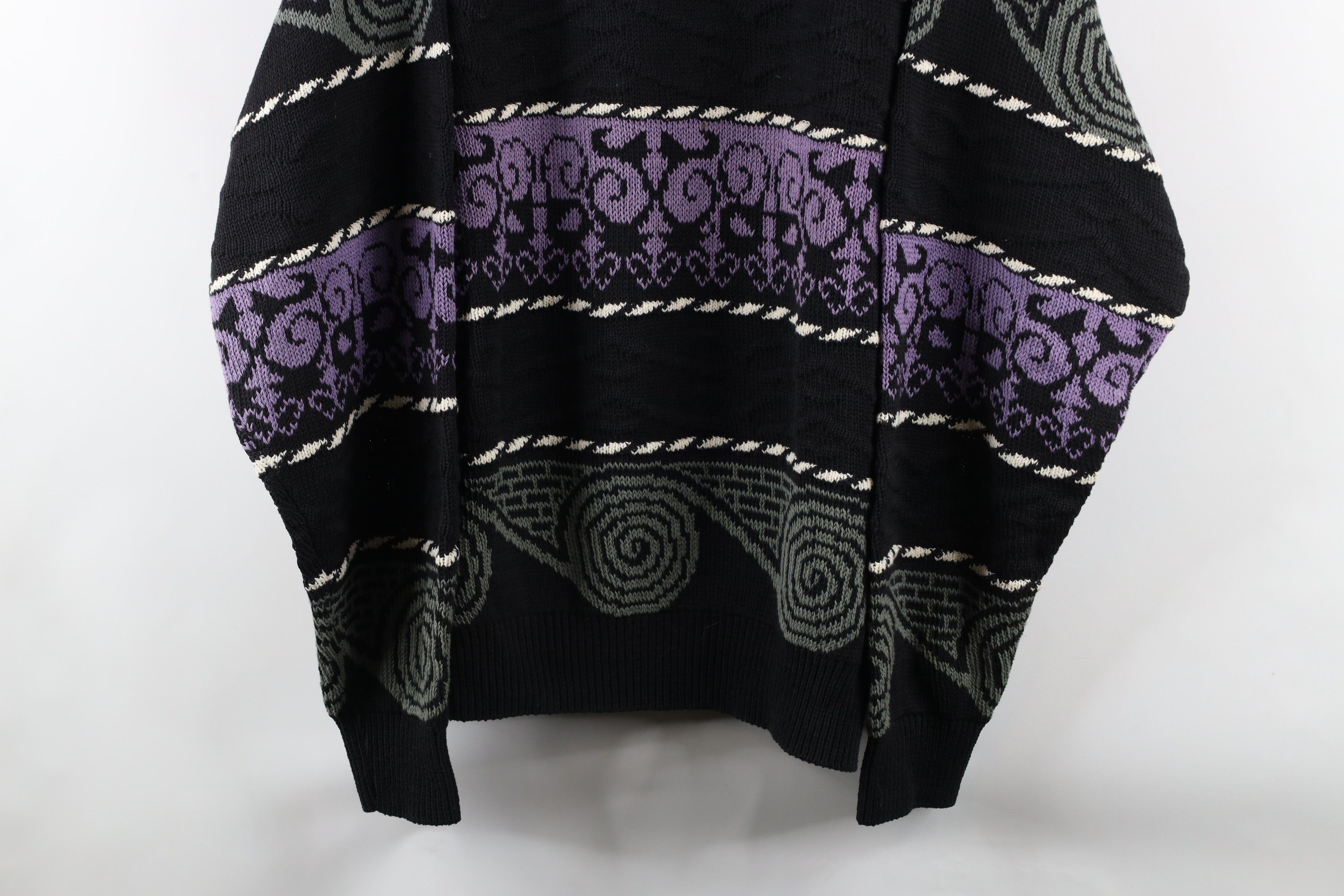 Vintage 90s Coogi Style Cotton Knit Dad Sweater USA