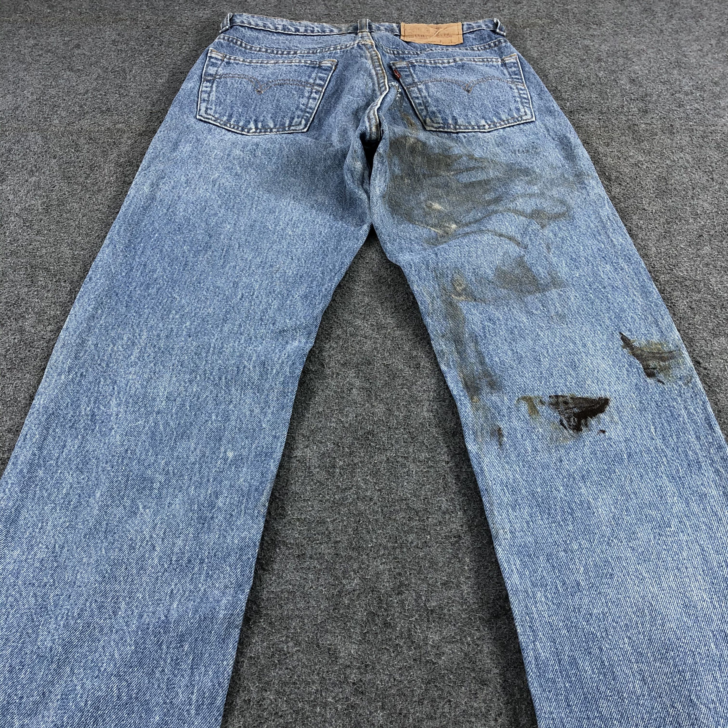 Levi's × Vintage Vintage 90s Distress Blue Wash Levis 501 Jeans-JM1567 Size US 28 / EU 44 - 4 Thumbnail