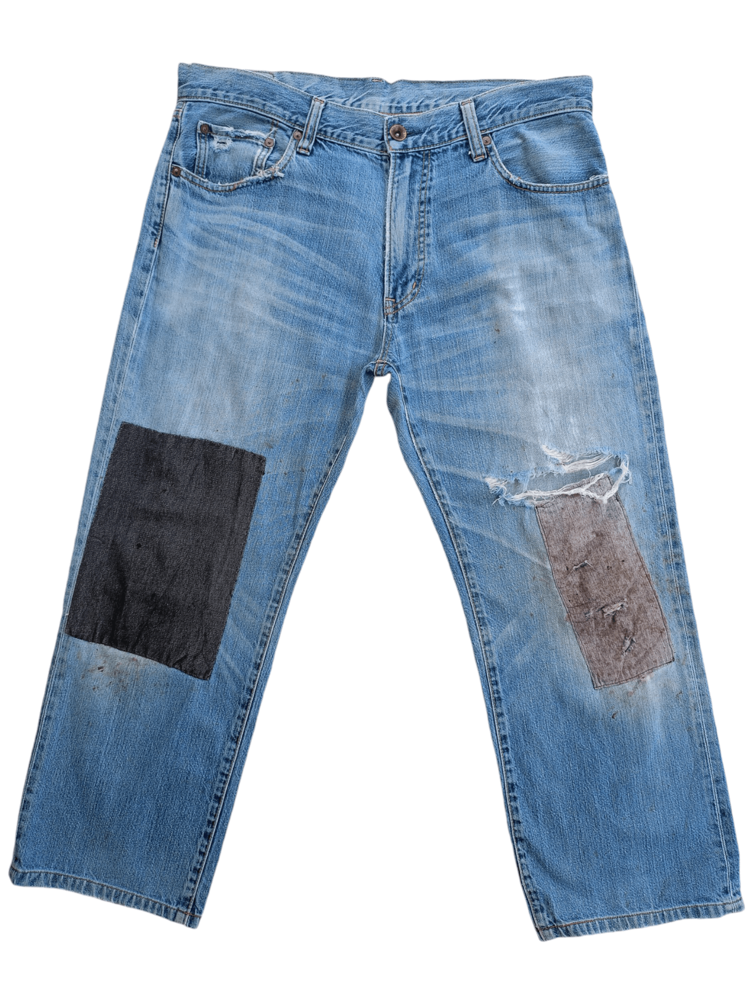 Uniqlo × Vintage UJ Patch Work Distressed Vintage Men's Jean Size US 36 / EU 52 - 1 Thumbnail