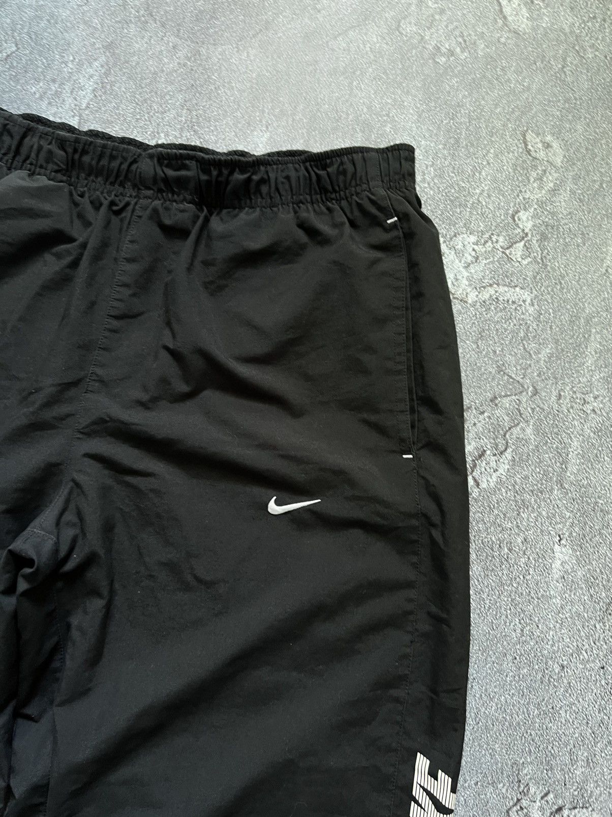 Nike Vintage Nike Nylon Track Pants Drill Double Swoosh Striped M Size US 34 / EU 50 - 4 Thumbnail
