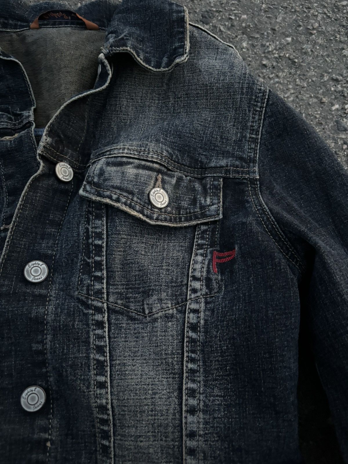 Japanese Brand × Vintage Vintage Designer brand y2k cropped denim jacket Size XL / US 12-14 / IT 48-50 - 4 Thumbnail