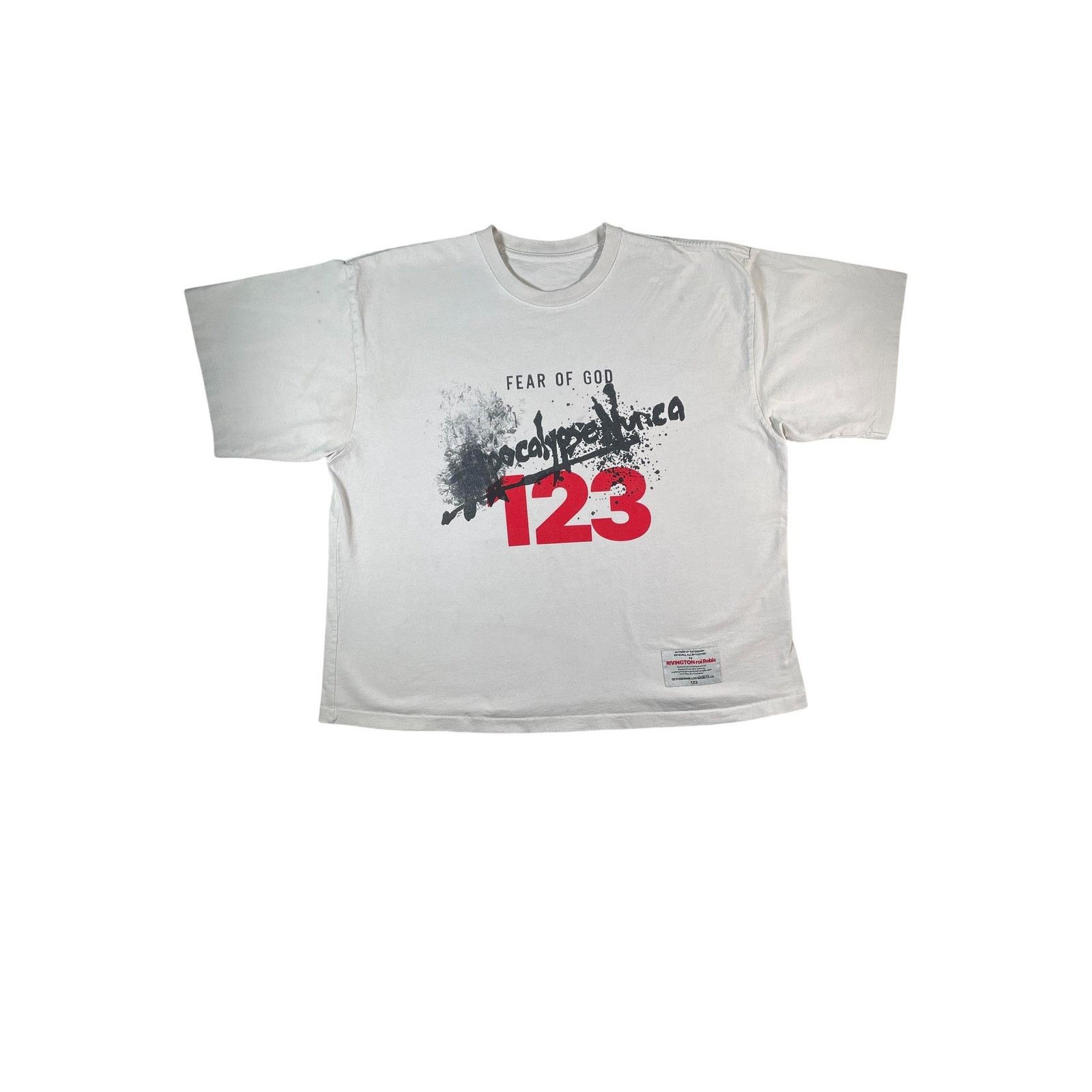 Ace Rivington Rivington 123 x FOG Cream & Red Tee Size US XL / EU 56 / 4 - 1 Thumbnail