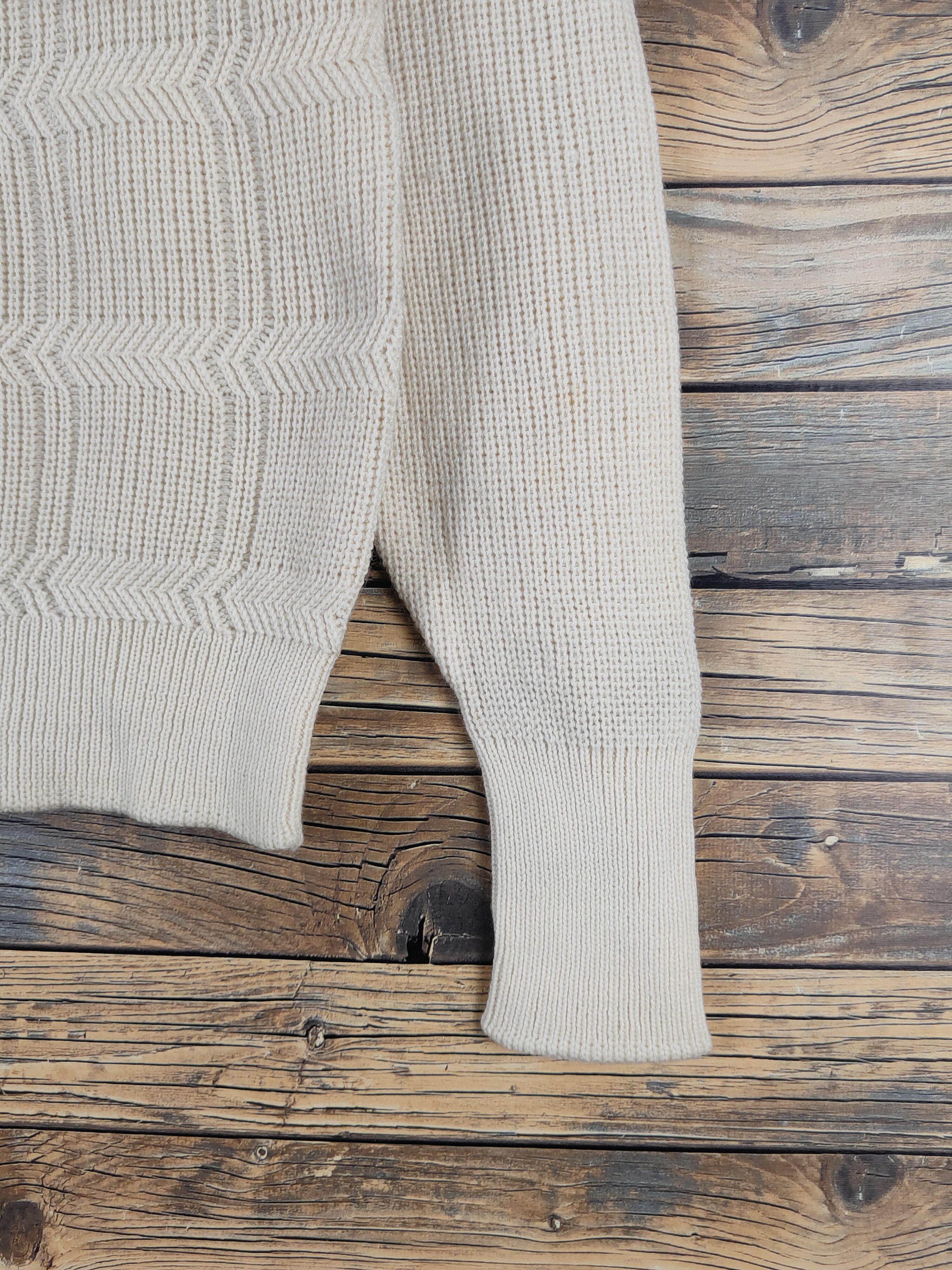 Homespun Knitwear × Japanese Brand × Vintage MatsuzaKaya japan vintage Cream Knitwear Sweatshirts#W1467 Size US S / EU 44-46 / 1 - 6 Thumbnail