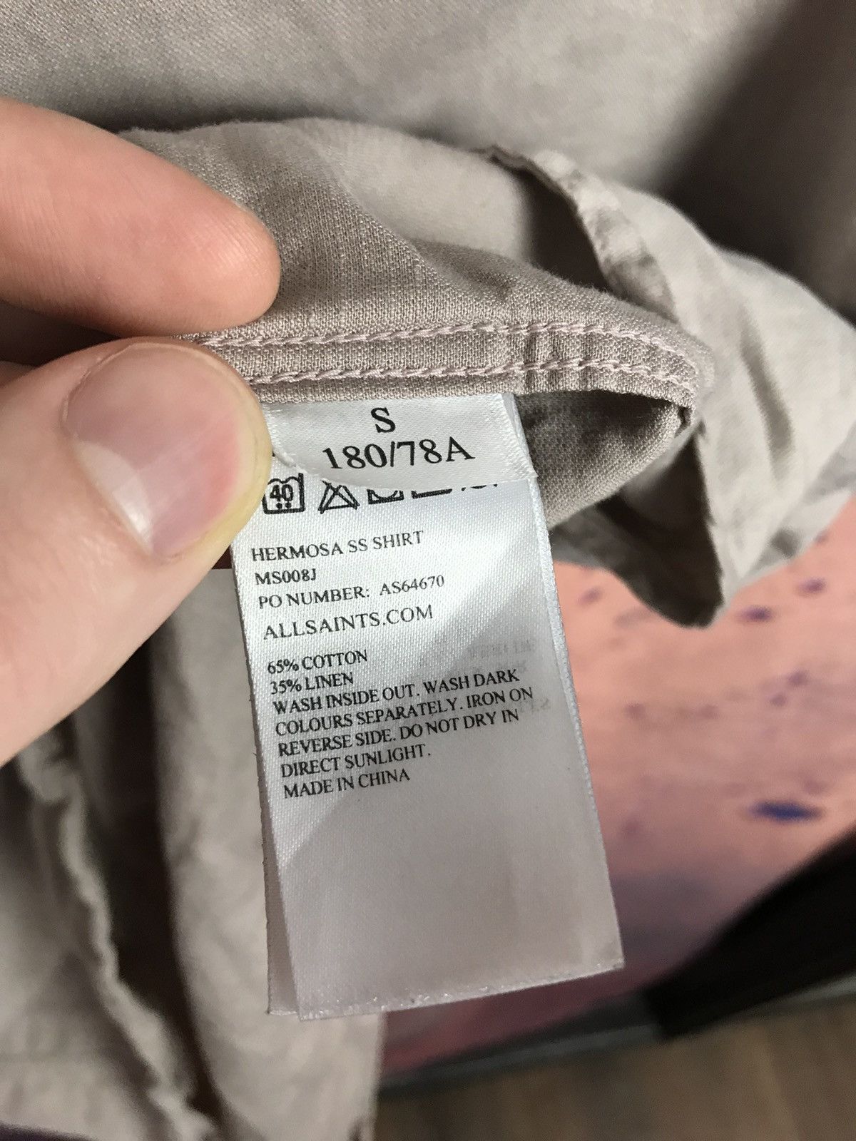 Allsaints Allsaints luxury streetwear linen shirt Size US M / EU 48-50 / 2 - 5 Thumbnail