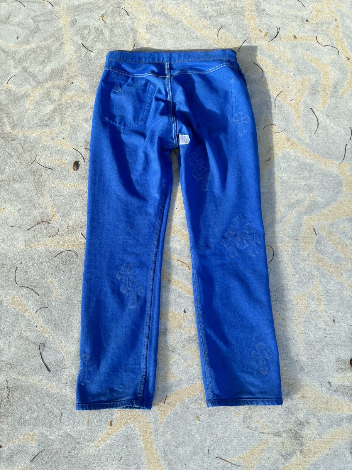 Chrome Hearts Chrome Hearts Blue London Exclusive Jeans Size US 33 - 10 Thumbnail