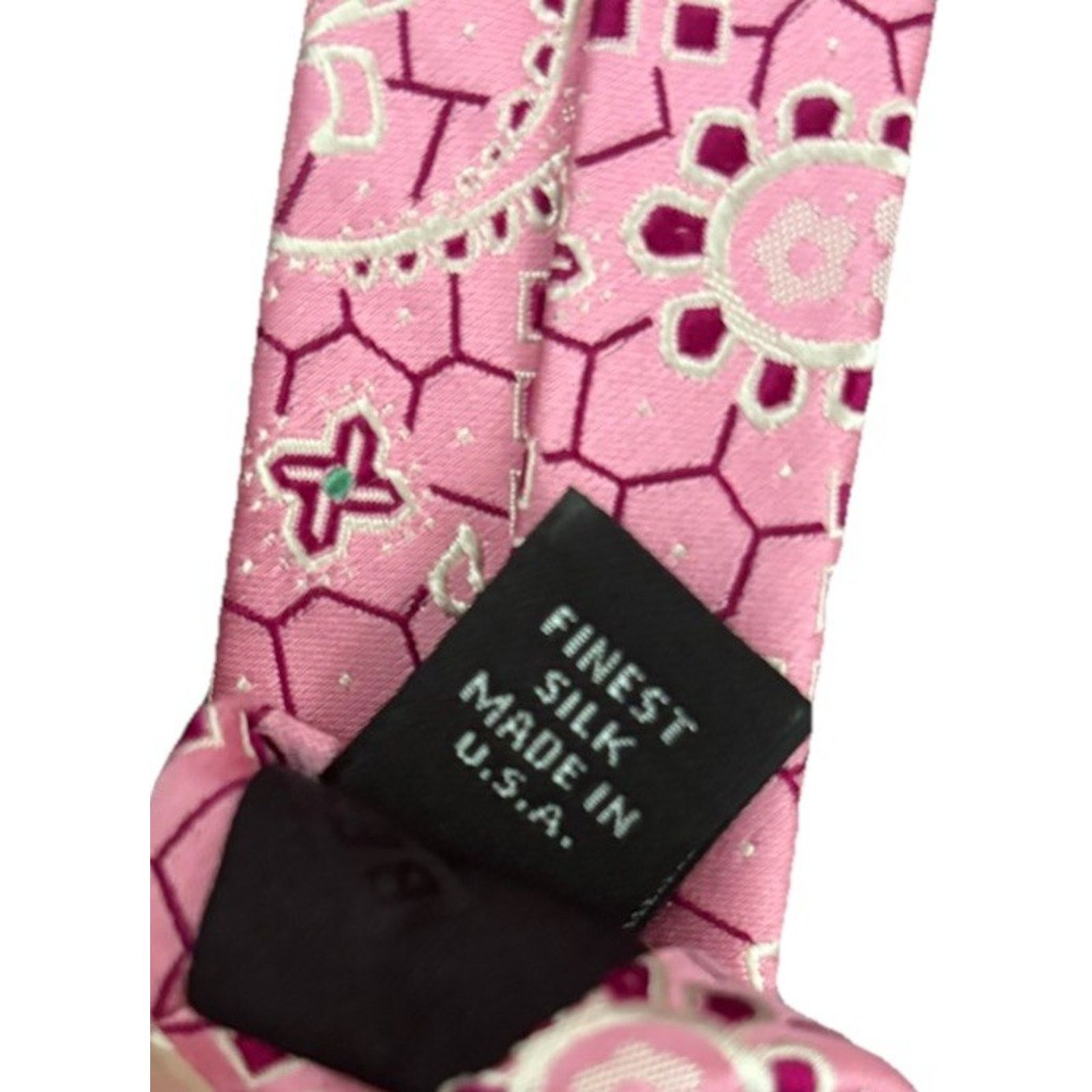 Robert Talbott ROBERT TALBOTT Best of Class Pink Paisley Silk Made in USA Size ONE SIZE - 3 Thumbnail