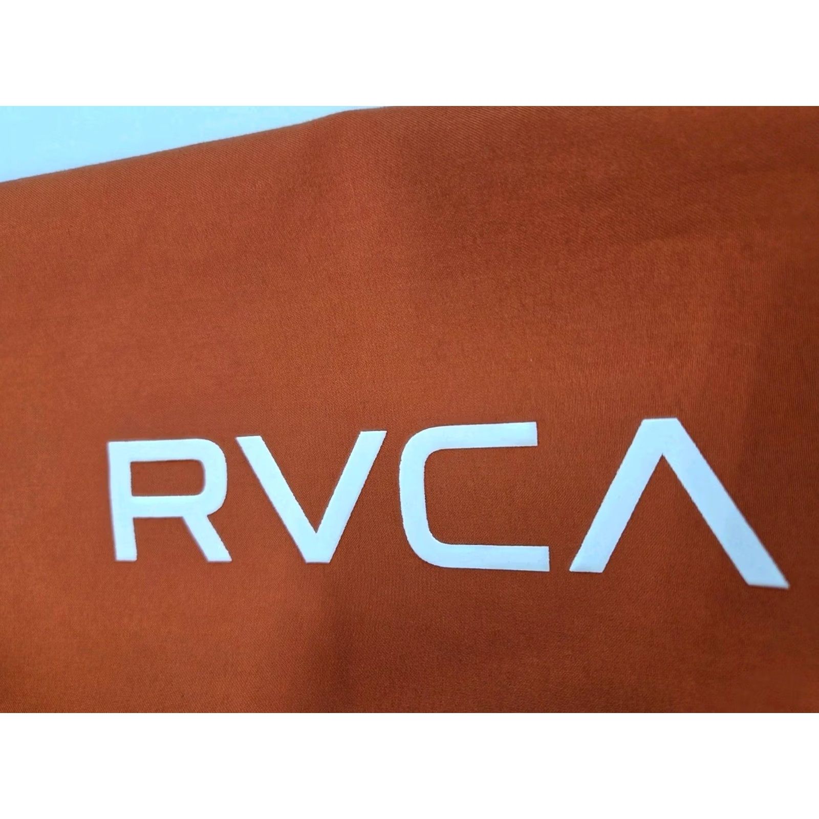 RVCA RVCA Mens Board Shorts Orange 30 Regular Inseam 10" Drawstring Side Pocket Embroidered Classic Non Stretch Polyester Knit Swim Bottoms Mens Size ONE SIZE - 6 Thumbnail