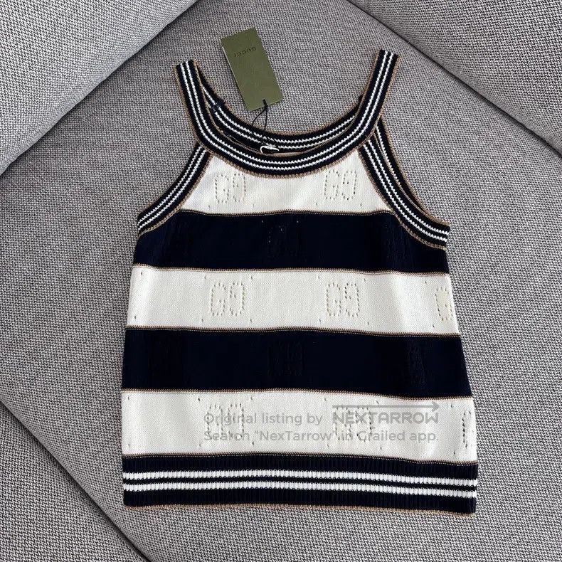 Gucci Gucci Striped colour-blocked knitted vest Size S / US 4 / IT 40 - 1 Thumbnail