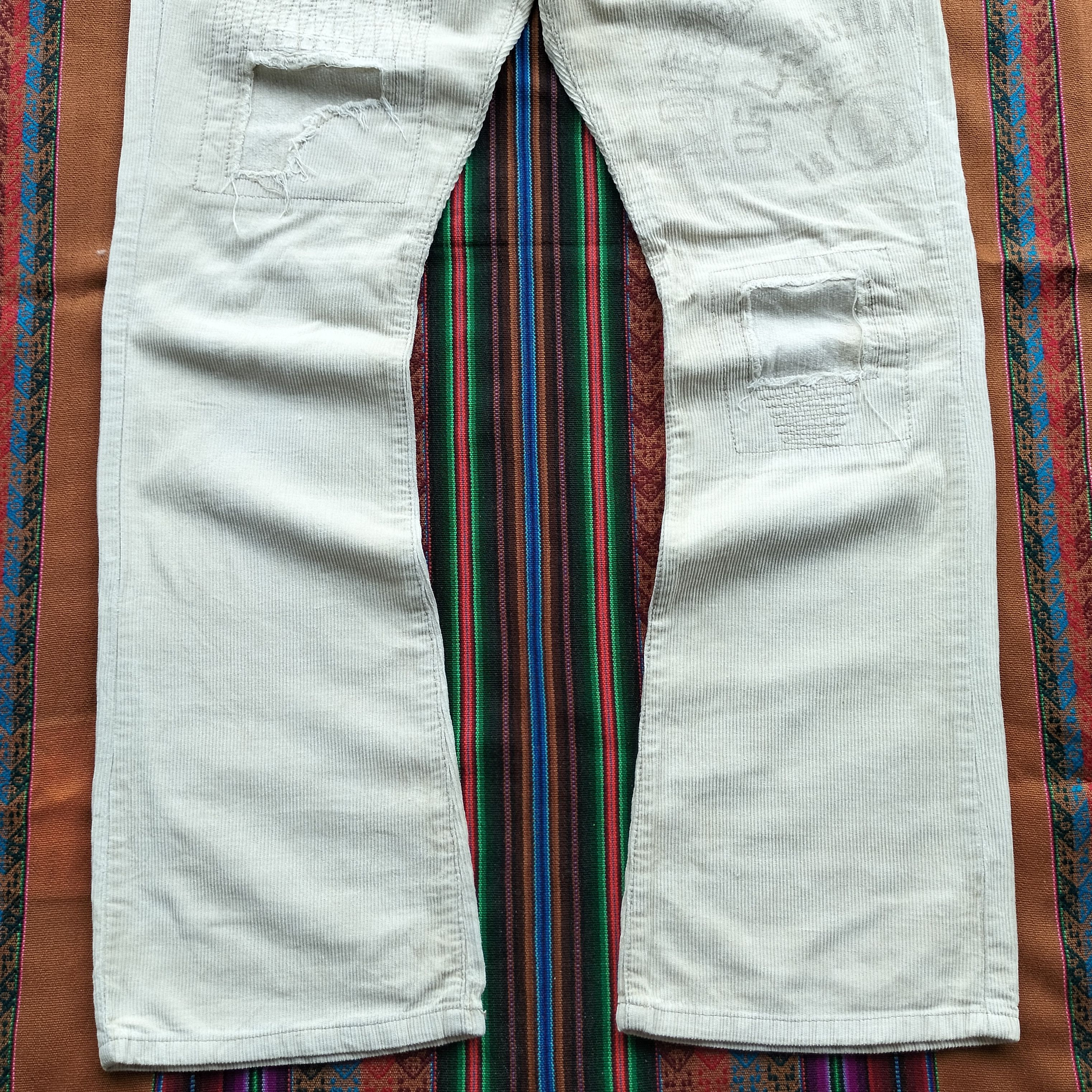 Hysteric Glamour Vintage Made in Heaven patchwork flare corduroy pants Size US 33 - 4 Thumbnail