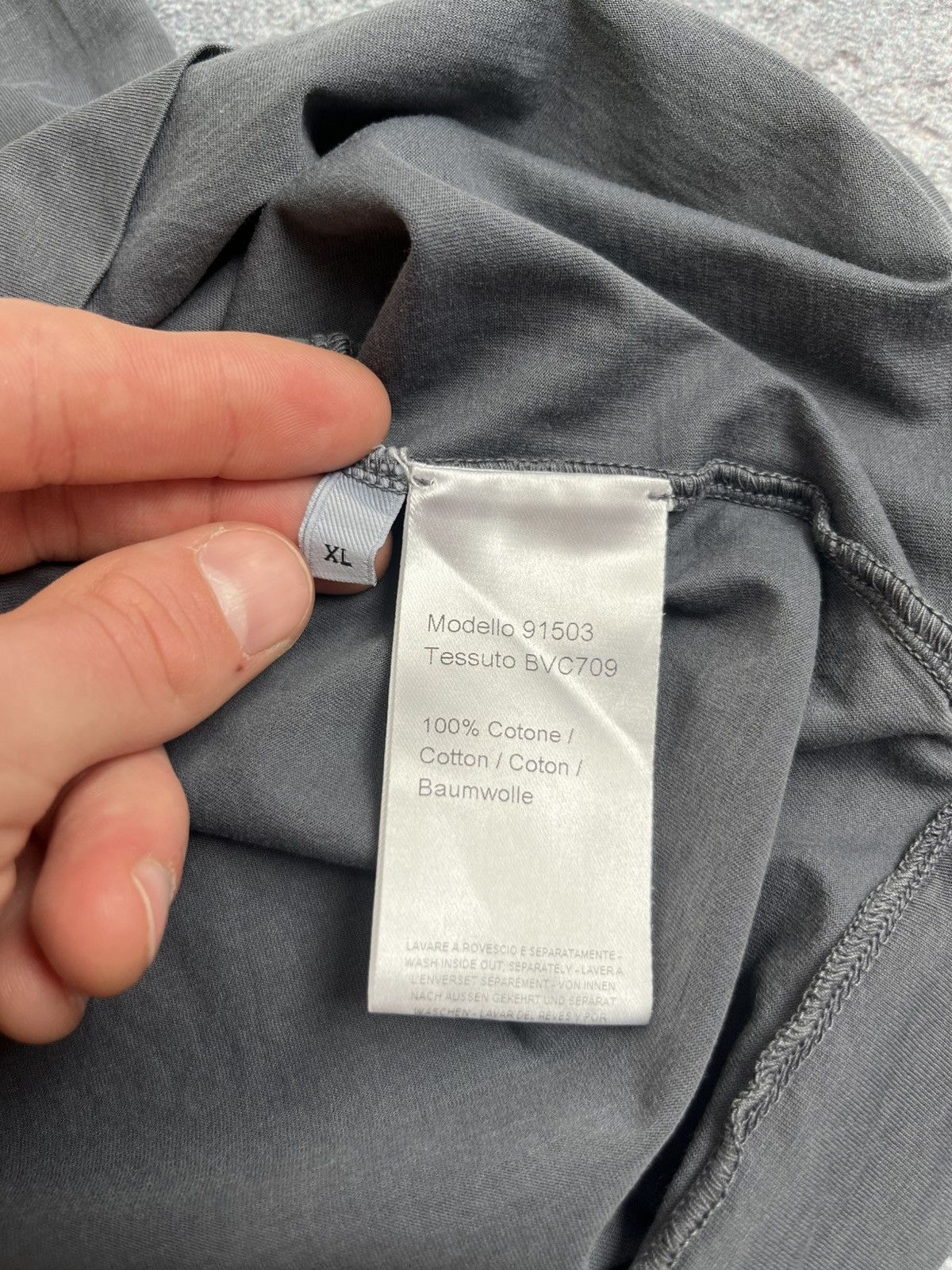 Boglioli Boglioli T-Shirt With Pocket RRP 200€ Size US XL / EU 56 / 4 - 5 Thumbnail