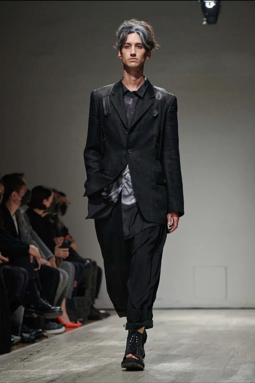 Yohji Yamamoto NWT S/S23 Rayon Blend Shrunk Pants Size US 34 / EU 50 - 1 Thumbnail