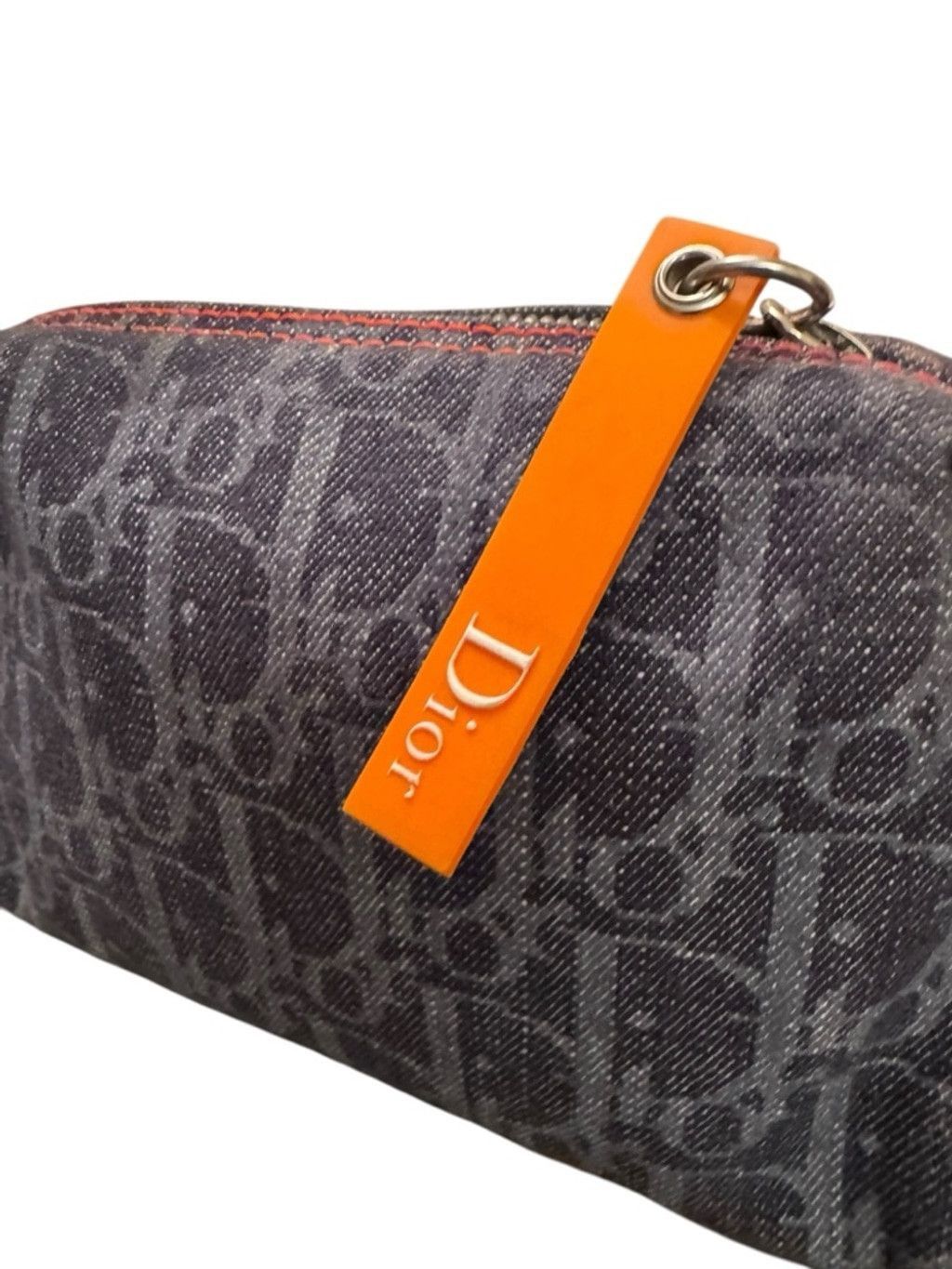 Dior Christian Dior Flight Trotter Denim Pouch w COA Size ONE SIZE - 1 Thumbnail
