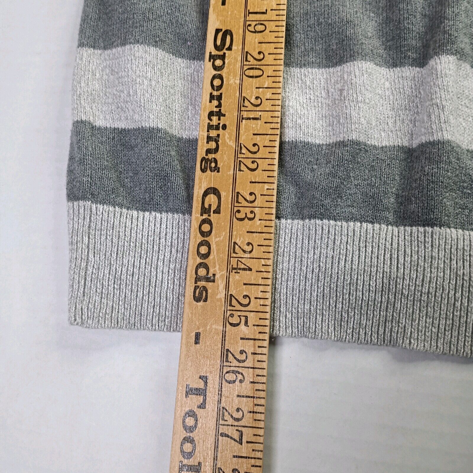 Express Express Pullover Hoodie Sweater Men's S Small Gray Striped Size US S / EU 44-46 / 1 - 6 Thumbnail