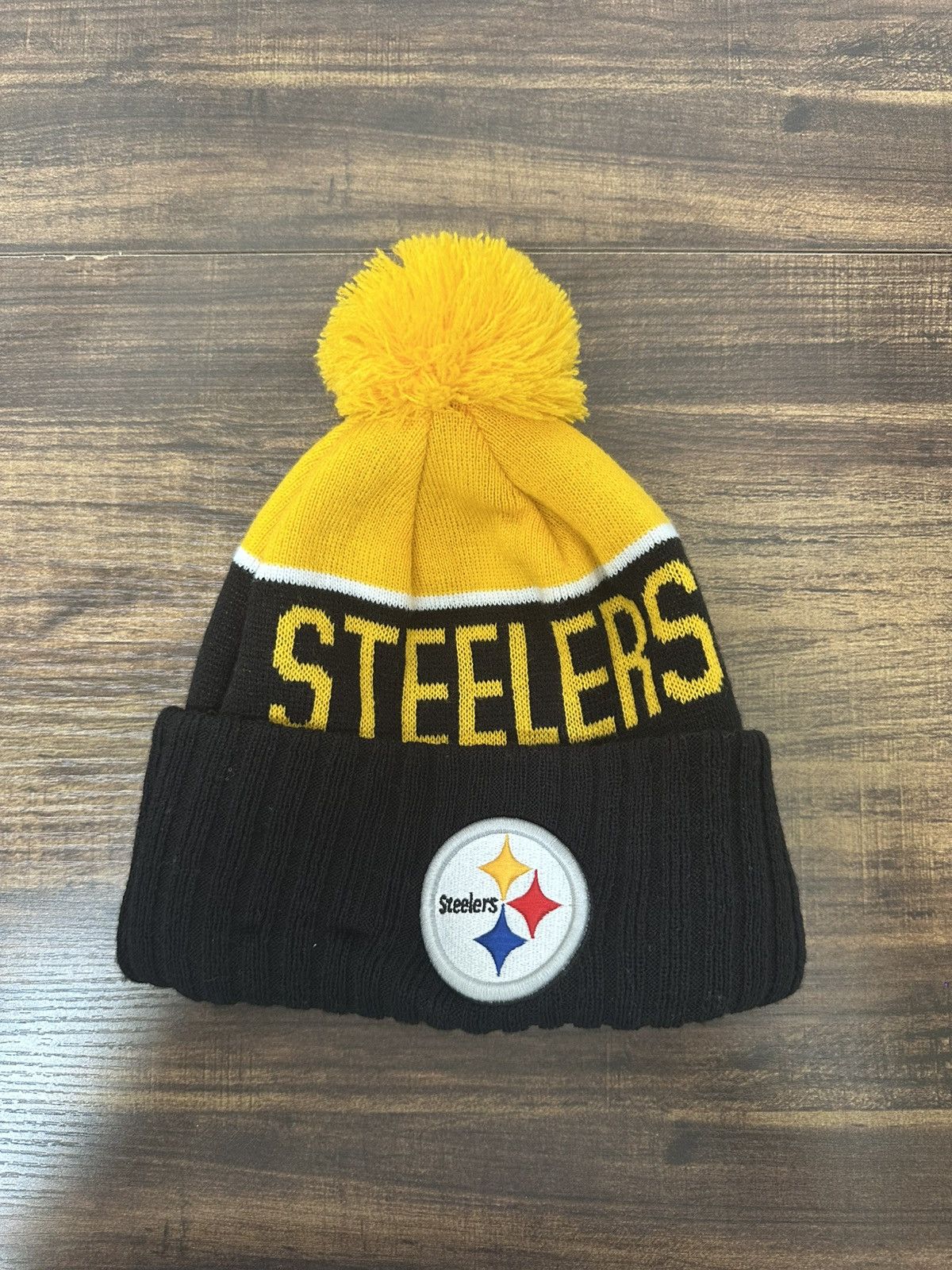 New Era Brand New Steelers New Era Beanie Vintage 2015 Size ONE SIZE - 1 Thumbnail
