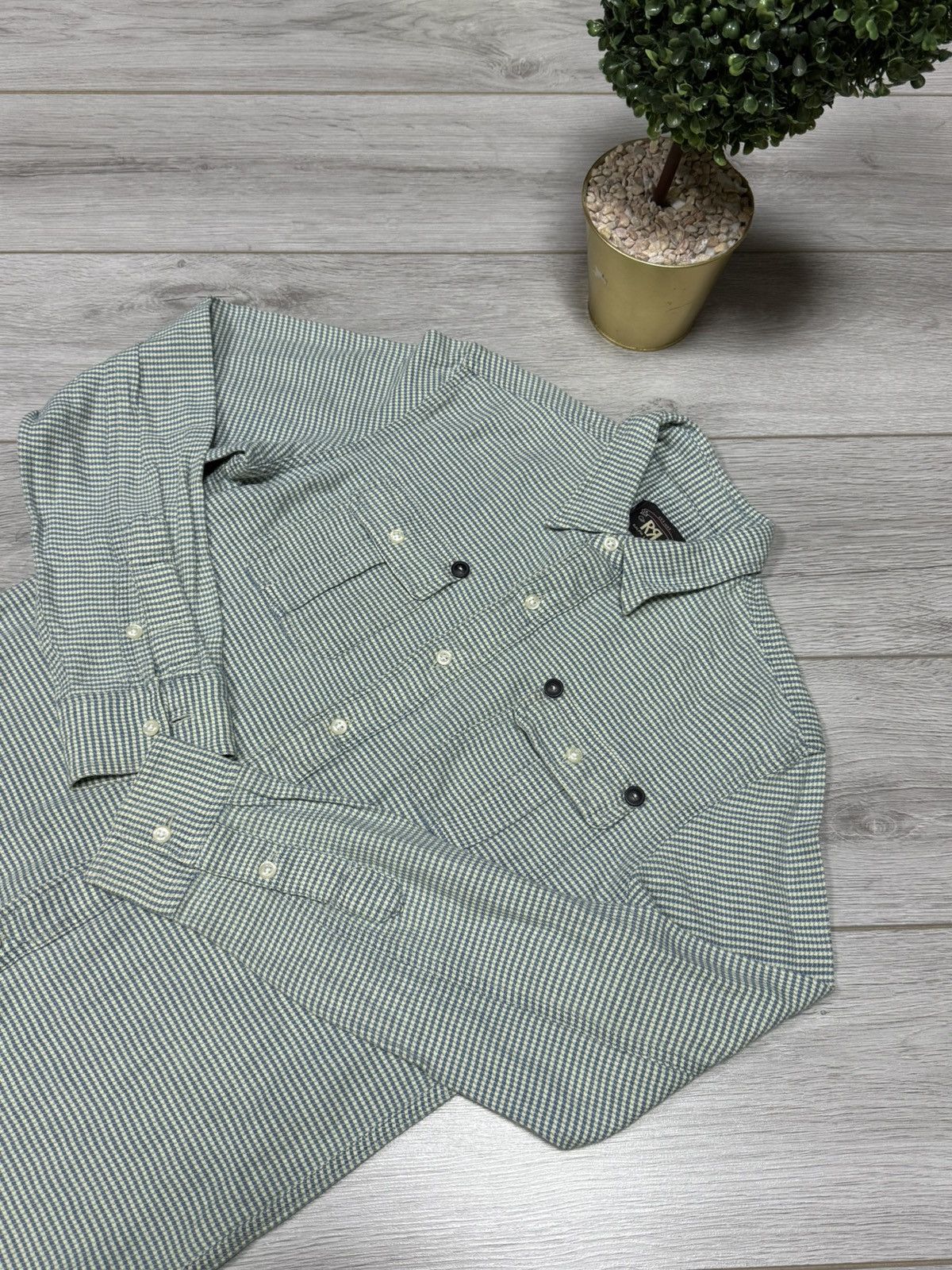RRL Ralph Lauren RRL Ralph Lauren rancho flannel plaid shirt buttons vintage Size US S / EU 44-46 / 1 - 1 Thumbnail