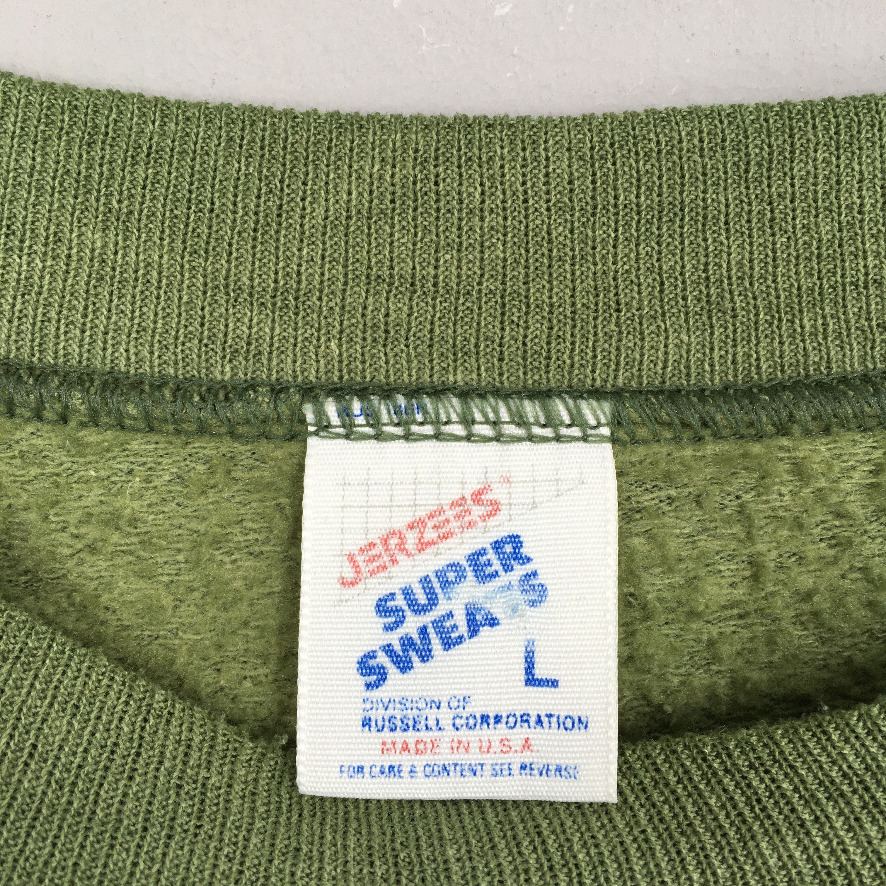 Bicycle × Vintage Vintage 80s J.Rag USA Crankset Bicycle Green Sweatshirt L Size US L / EU 52-54 / 3 - 9 Thumbnail