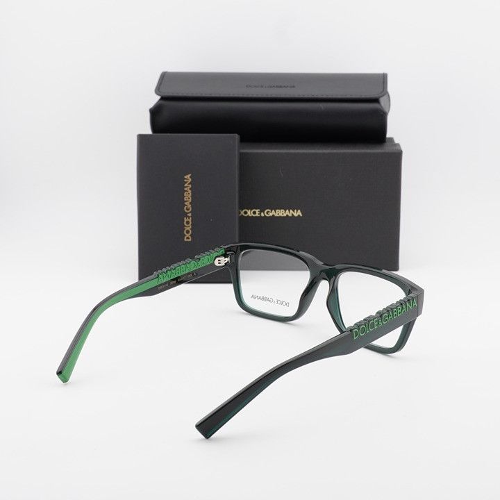 Dolce & Gabbana Dolce & Gabbana DG5112 3008 Eyeglasses Green 53mm Rectangle Size ONE SIZE - 10 Thumbnail