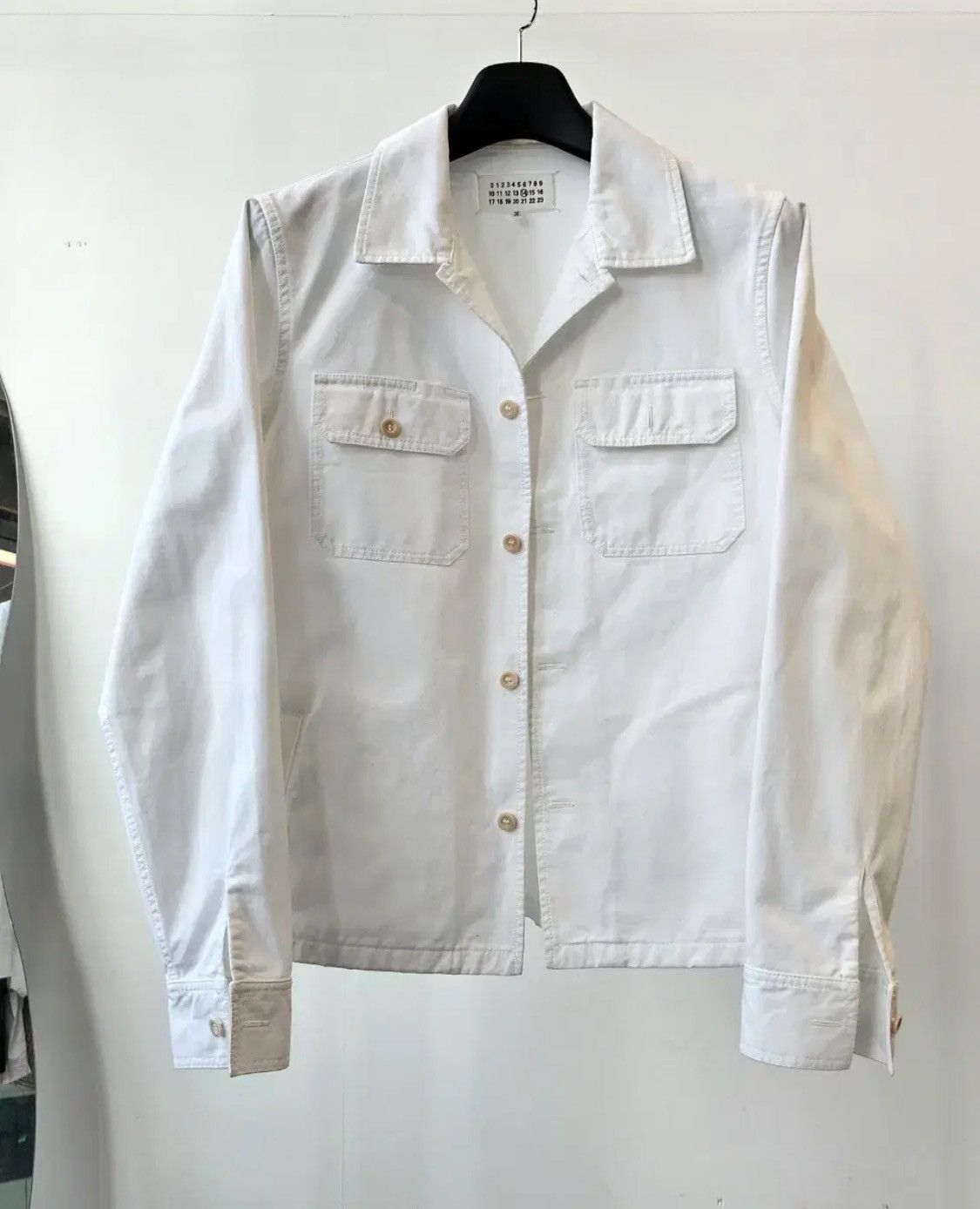 Maison Margiela Maison Margiela Two Pocket White Jacket Size S / US 4 / IT 40 - 1 Thumbnail