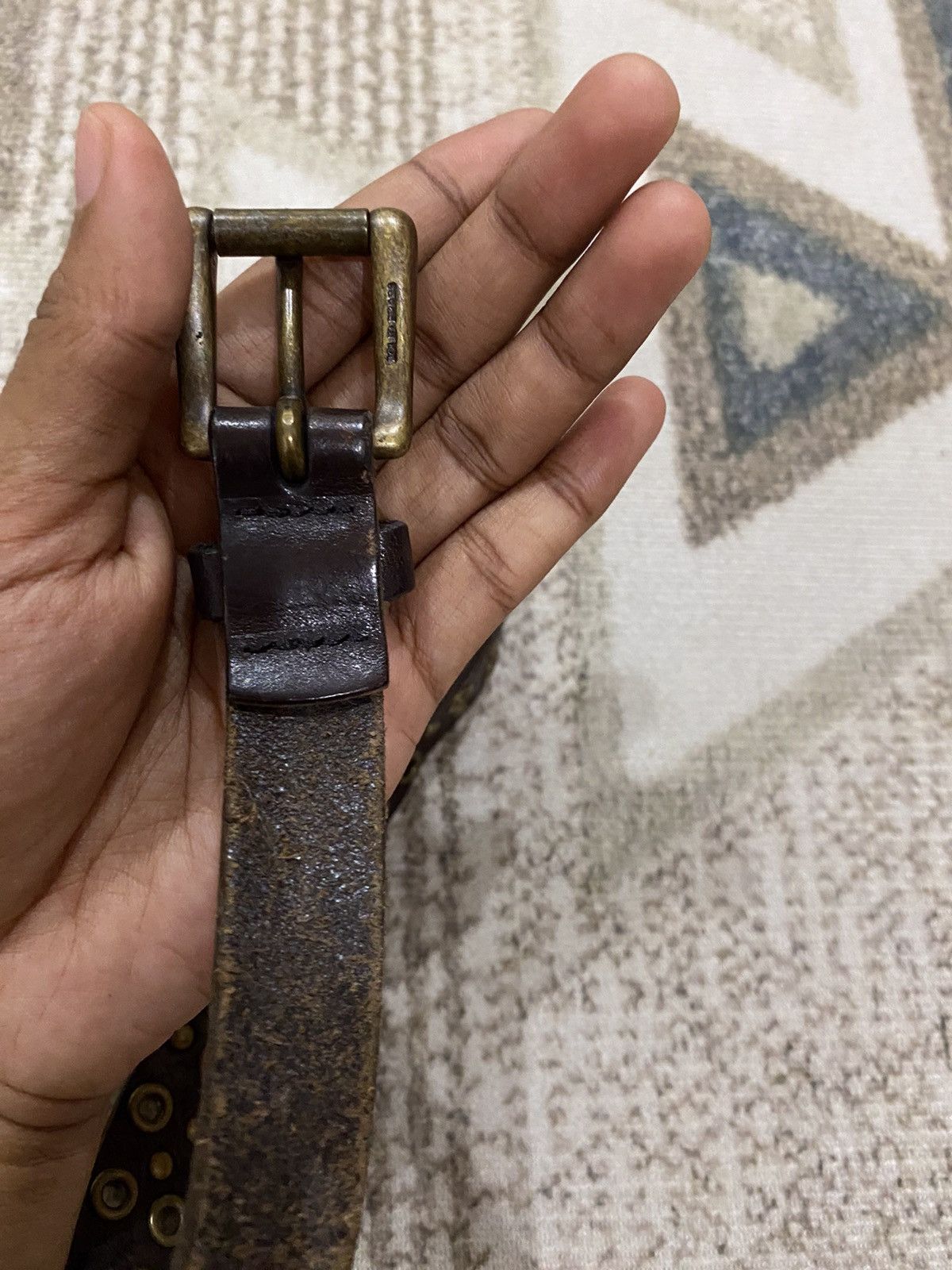 Leather Japanese Brand Seditionaries Leather Buckle Belt Size ONE SIZE - 5 Thumbnail