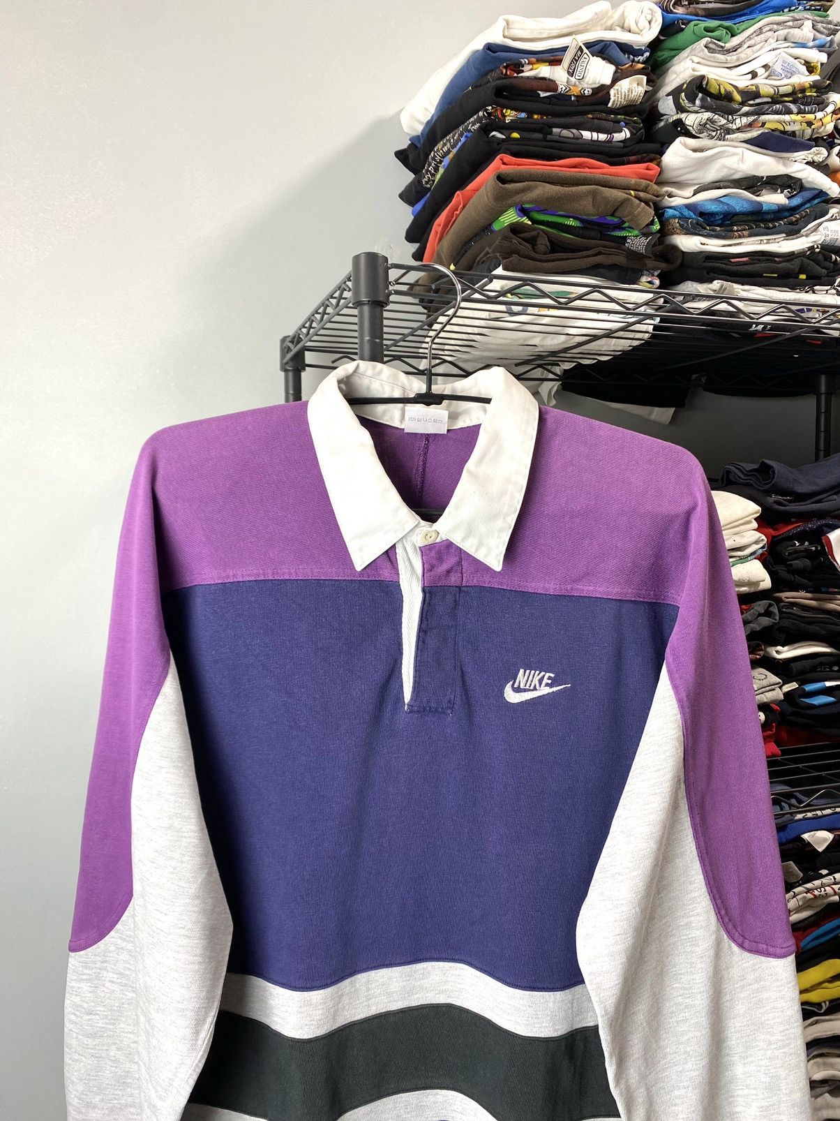 Japanese Brand Rare! 1993 Vintage Japan Nike Rugby Longsleeve Sweatshirt Size US M / EU 48-50 / 2 - 2 Thumbnail