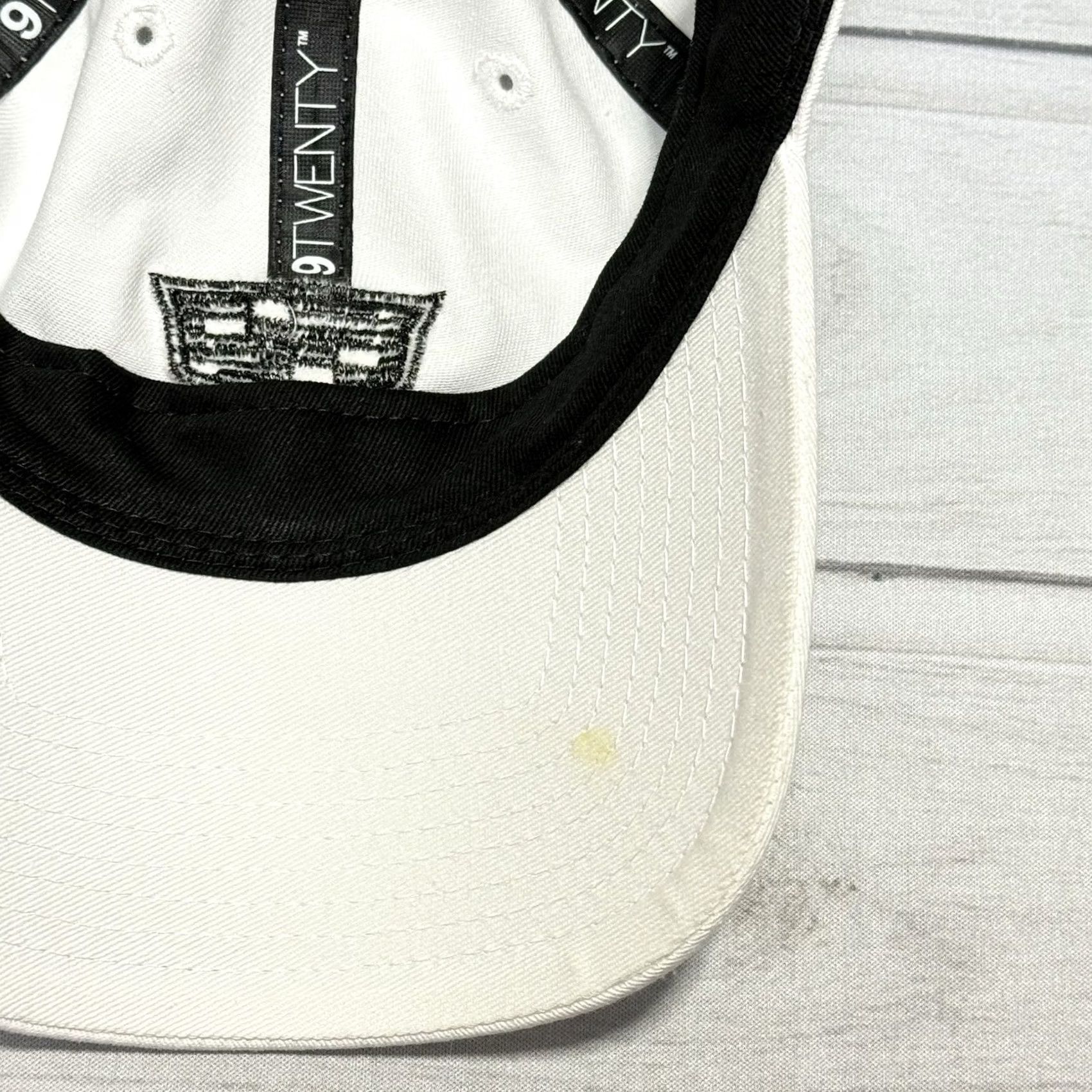 New Era New Era Hat White 9Twenty Adjustable Strapback Baseball Cap Cadillac Escalade Cars Mens One Size Canvas Cotton Polyester Size ONE SIZE - 5 Thumbnail