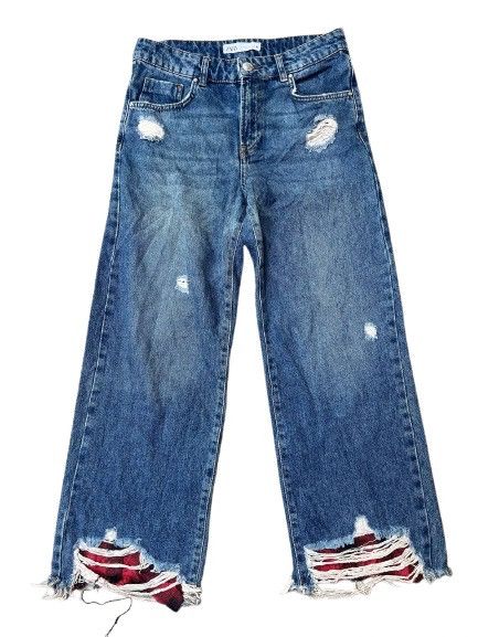Zara ZARA VINTAGE BAGGY JEANS DISTRESSED STYLE Size US 32 / EU 48 - 1 Thumbnail