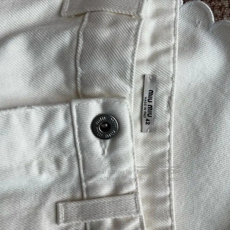 Miu Miu Miu Miu White Cotton Women's Shorts . Size 23" - 3 Thumbnail