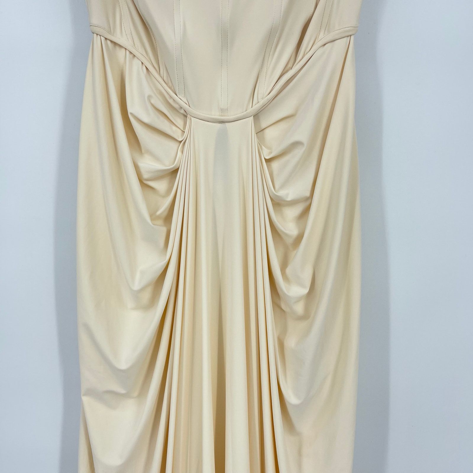 Other Deme by Gabriella | Pearl Gown in Off White Corset Maxi XL Size XL / US 12-14 / IT 48-50 - 8 Thumbnail