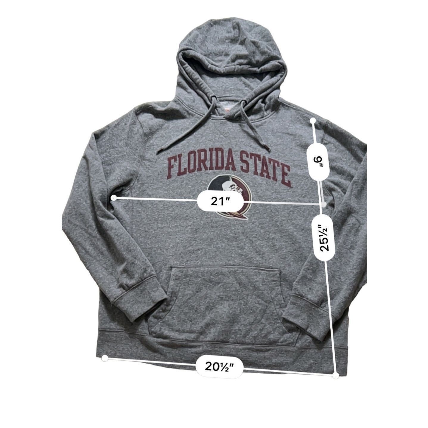 Delong Florida State University FSU Seminoles hoodie sweatshirt siz Size US L / EU 52-54 / 3 - 3 Thumbnail