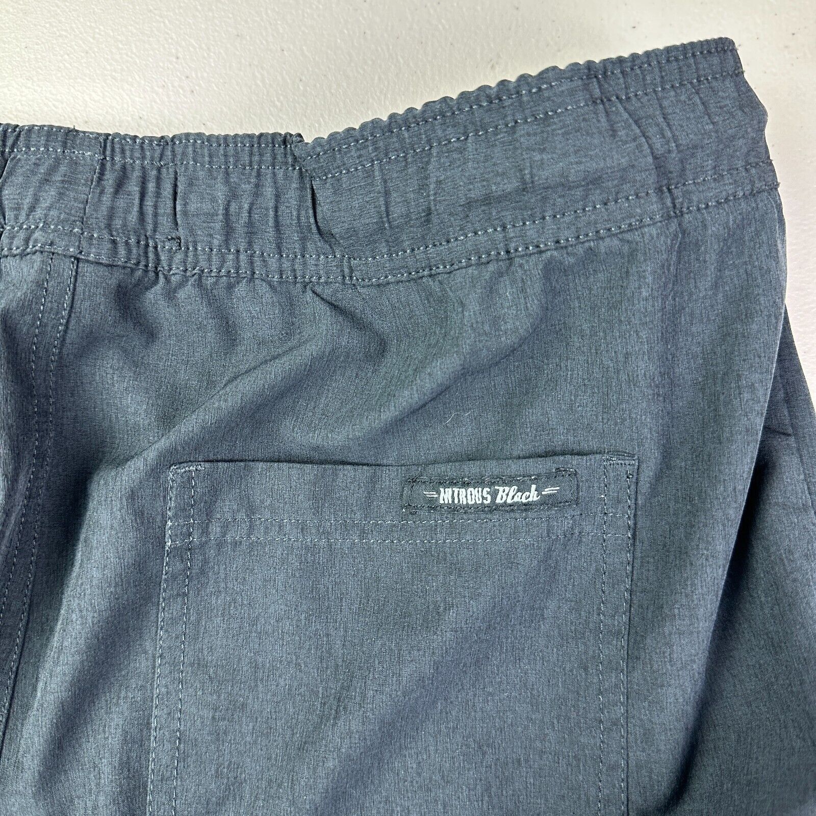 Other Nitrous Black Mens Stretch Shorts Black L Surf Zip Pocket Size US 34 / EU 50 - 3 Thumbnail