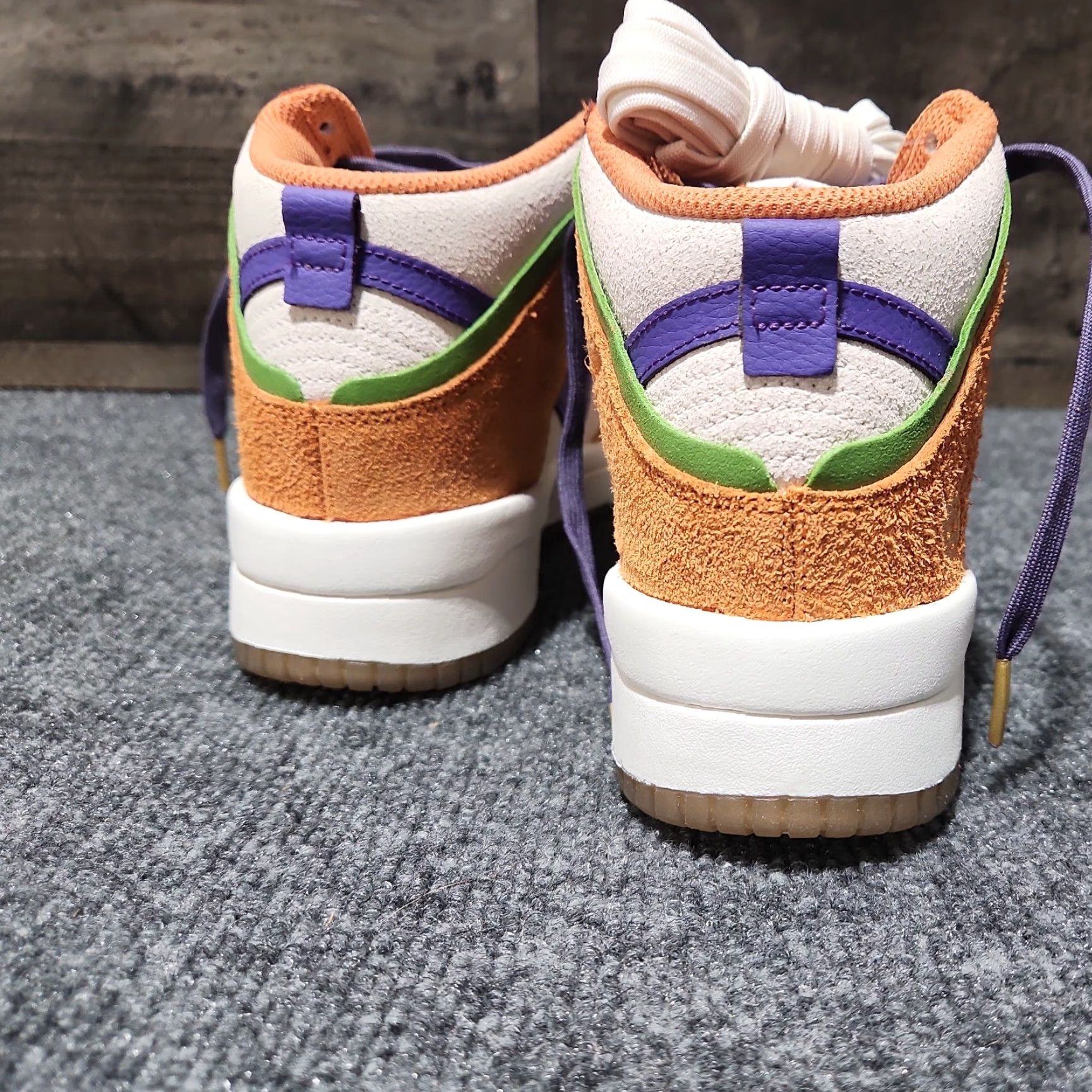 Nike VINTAGE? Nike Dunk High Setsubun DQ5012-133 Women 6.5 High Tops Orange Purple Nike Dunk High Women Shoes Sneakers Size US 4 / IT 34 - 5 Thumbnail
