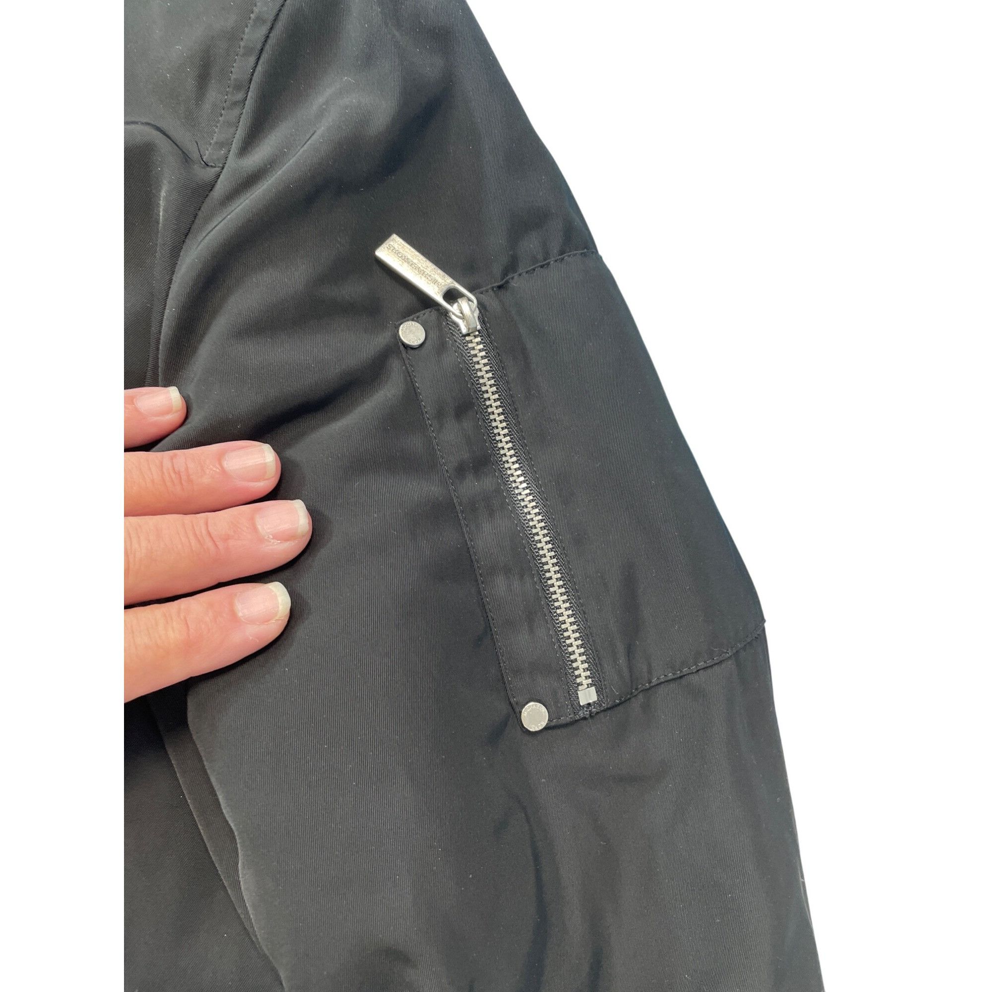 Michael Kors Michael Kors Mens Black Bomber Jacket Coat Size L SKU 9291 Size US L / EU 52-54 / 3 - 6 Thumbnail