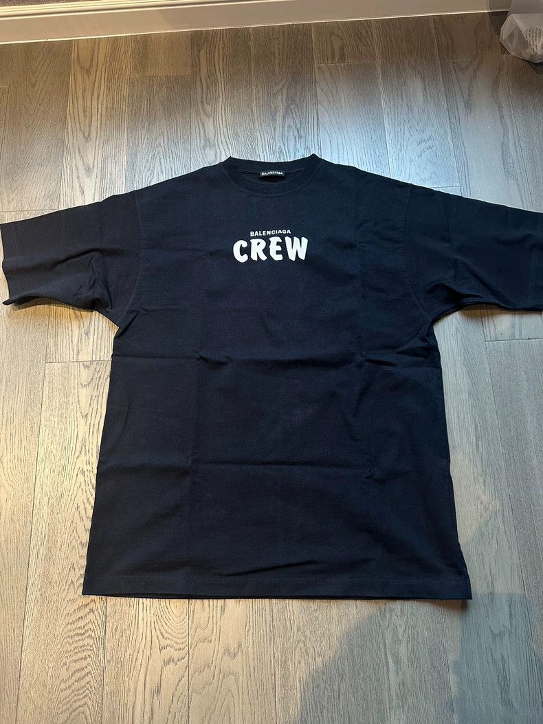 Balenciaga Balenciaga Crew monogram slogan short sleeve 2502-Nextarrow Size US S / EU 44-46 / 1 - 1 Thumbnail