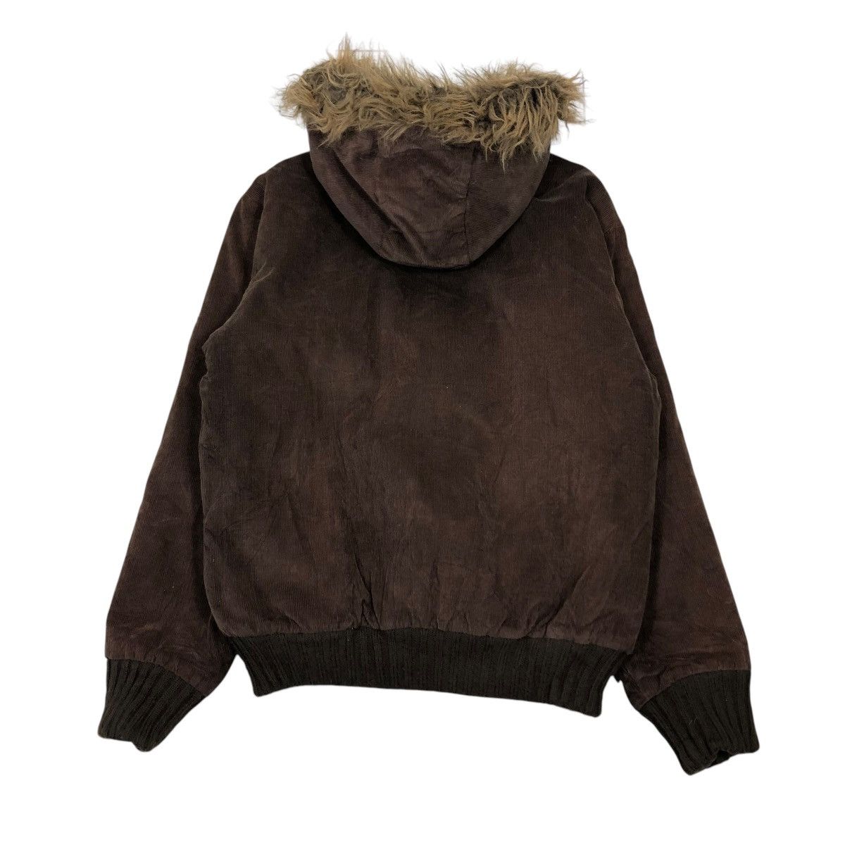 Billabong 🔥VINTAGE BOMBER JACKET CORDUROY BILLABONG MINK FUR HOODIE Size US M / EU 48-50 / 2 - 2 Thumbnail