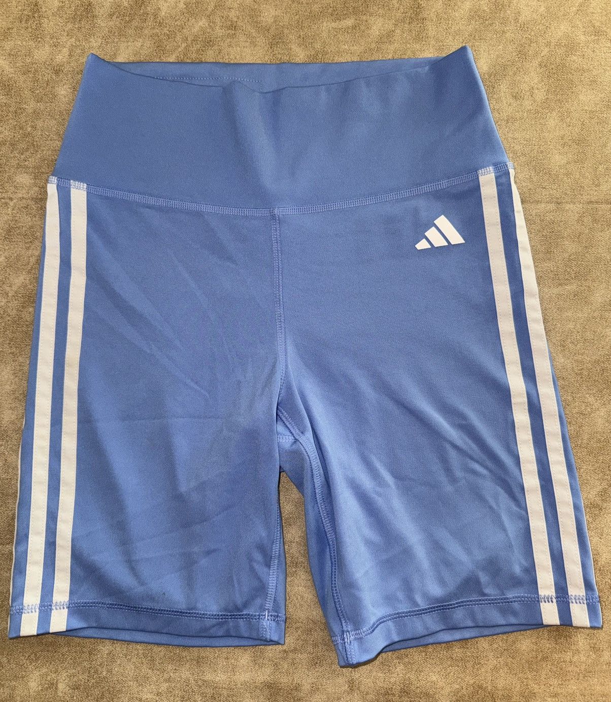 Adidas ADIDAS Women SHORTS Blue And White Stripes Size SMALL S Size 24" / US 00 / IT 34 - 1 Thumbnail