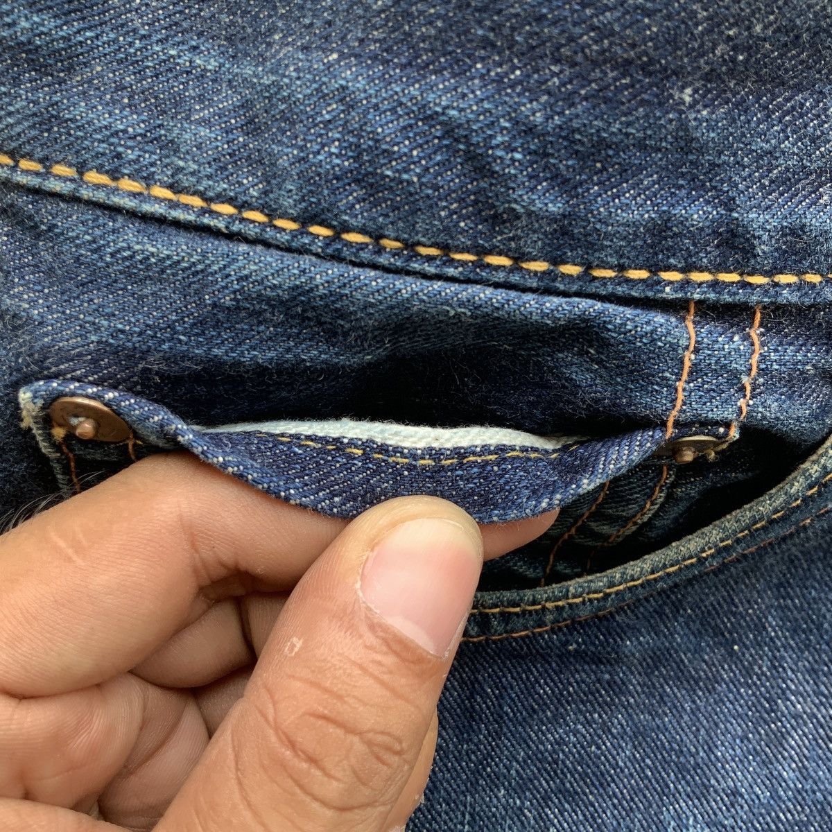Evisu SALE!! 🤝🏼 EVISU SEAGULL SELVEDGE JEANS NO.2 Size US 32 / EU 48 - 15 Thumbnail