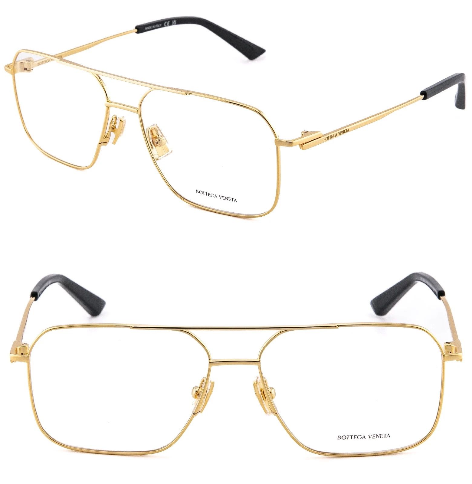 Bottega Veneta BOTTEGA VENETA 1384 CLASSIC BV1384O Gold Black Optical 003 Size ONE SIZE - 1 Thumbnail