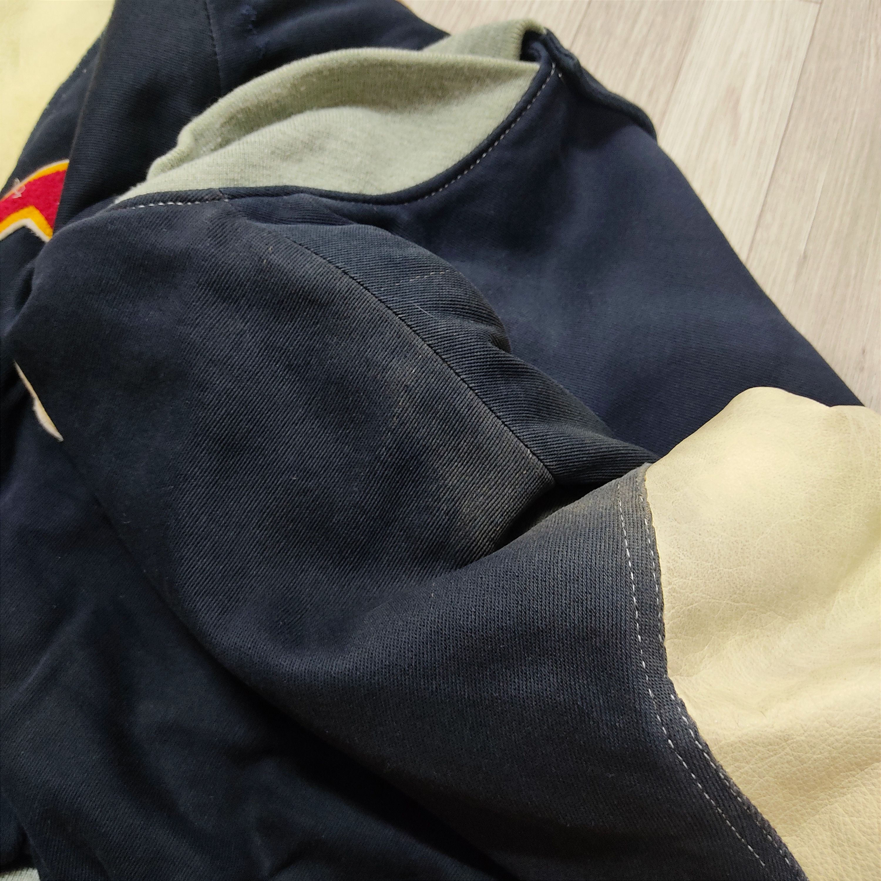 Japanese Brand Vintage THE POSH BOY Leather Sleeve Patched Varsity Jacket Size US XL / EU 56 / 4 - 11 Thumbnail
