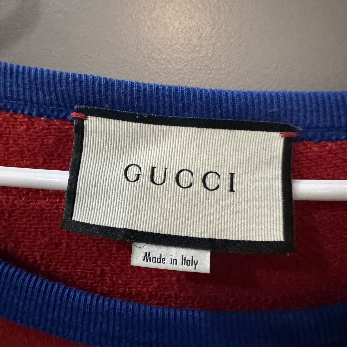 Gucci Gucci Crewneck blue and red Size US M / EU 48-50 / 2 - 3 Thumbnail