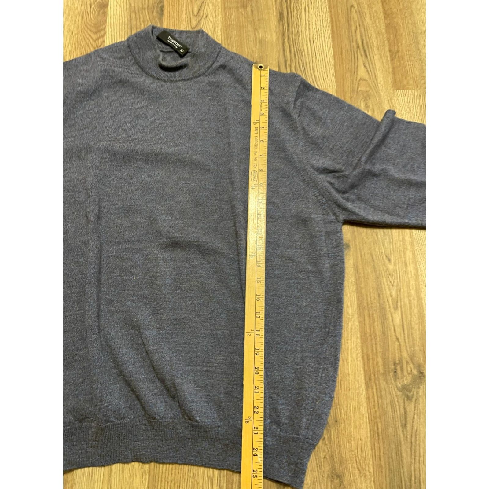 Vintage Toscano Shirt Men's Large Blue Crew Neck Pullover Made in Italy Shirt Regular Long Sleeve Solid Vintage: No (adjust if needed) Size US L / EU 52-54 / 3 - 6 Thumbnail