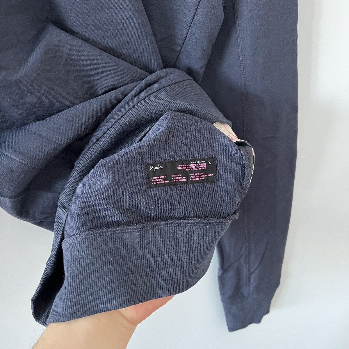Rapha Rapha by Rigo Zimmerman Merino Wool Navy Sweatshirt Size S Size US S / EU 44-46 / 1 - 8 Thumbnail
