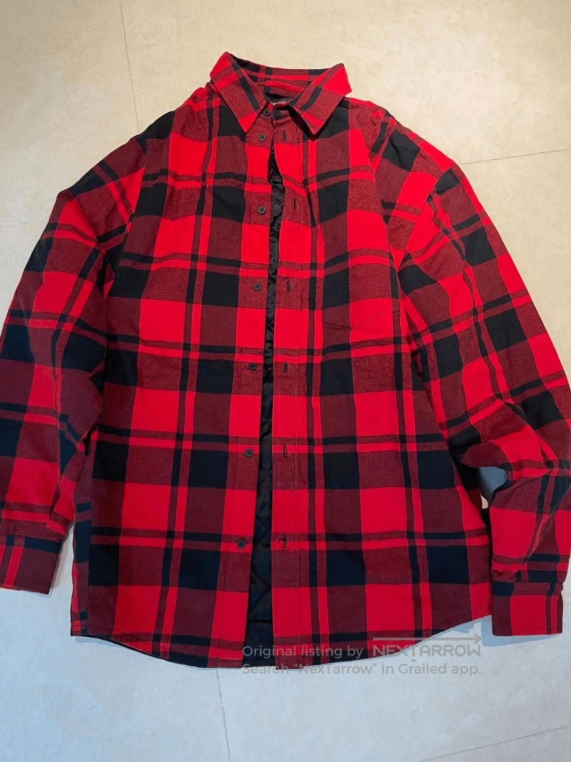 Balenciaga Balenciaga Oversized Plaid Cotton Filled Jacket. Size US XS / EU 42 / 0 - 1 Thumbnail
