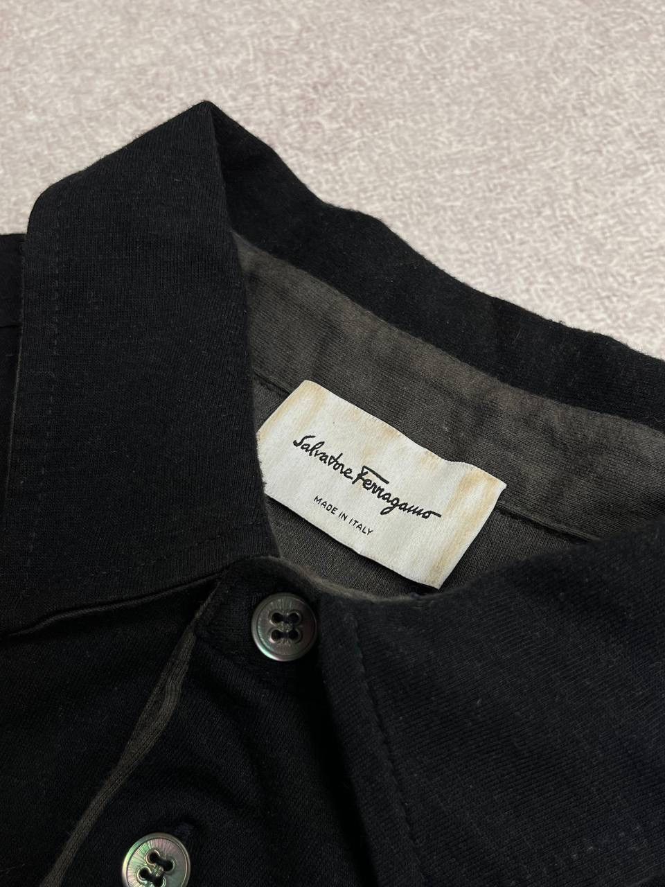 Salvatore Ferragamo Vintage Salvadore Ferragamo Polo Longsleeve Shirt S Size US S / EU 44-46 / 1 - 3 Thumbnail
